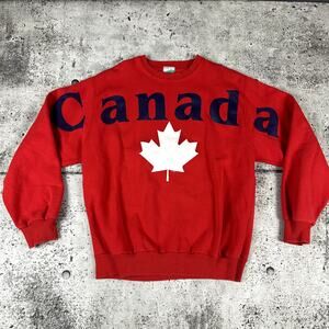 Vintage Canada Spellout Sweatshirt Size XL 90s